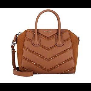Givenchy Antigona Small Chevron Studded Tote